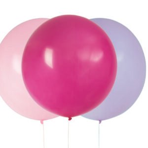 3 24" GIANT BLLN PINK/PURP