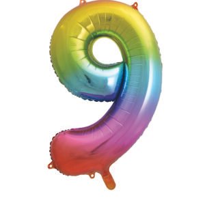 34" Rainbow 9 Balloon