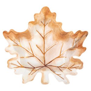 8 THNKFL HRVST LEAF SHP PLT-FS