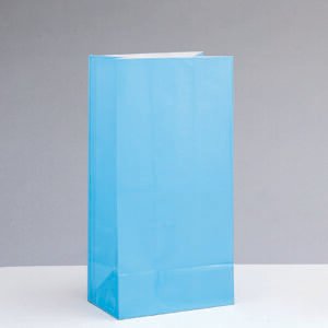 12 PPR PARTY BAGS -POWDER BLUE