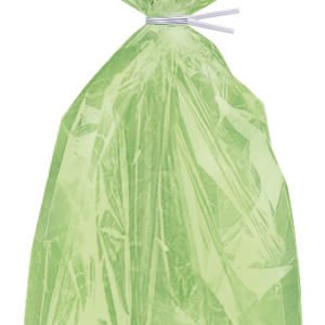 30 LIME GREEN CELLO BAGS