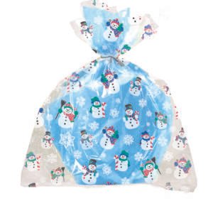 4 SNOWMAN LGE CELLO BAGS