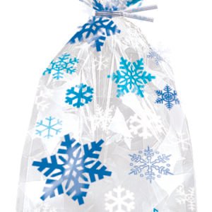 20 SNOWFLAKES BLUE CELLO BAGS