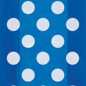 20 ROYAL BLUE DOTS CELLO BAGS