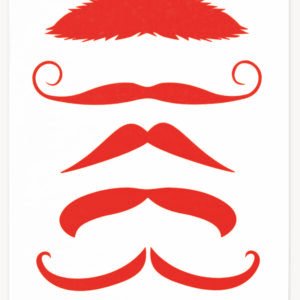 24ct Mustache Tattoo