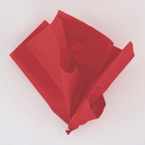 10 RED TISSUE SHEETS