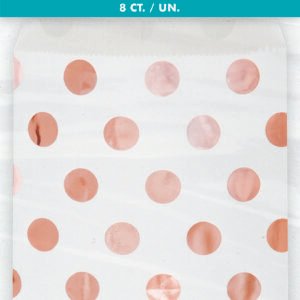 8 ROSE GOLD DOT TREAT BAG