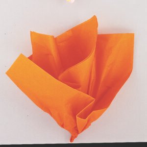 10 ORANGE TISSUE SHEETS
