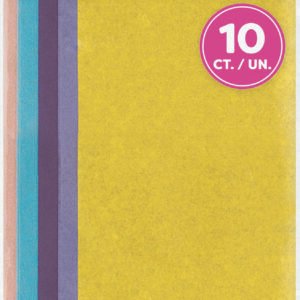 10 ASST PASTEL TISSUE SHEETS