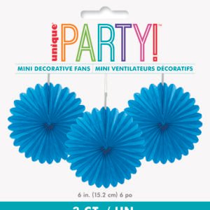 3 DECOR FAN 6" RYL BLU