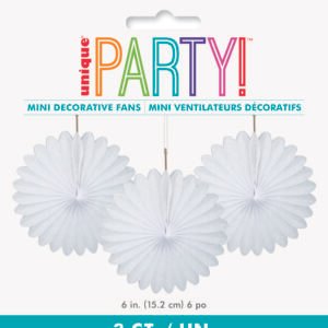 3 DECOR FAN 6" WHITE