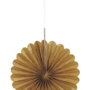 3 DECOR FAN 6" GOLD