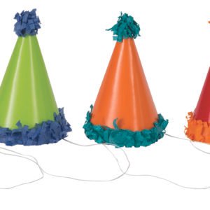 8 POM POM MINI PARTY HAT