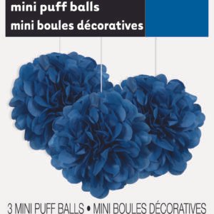 3 PUFF TISSUE DEC 9" RYL BLU