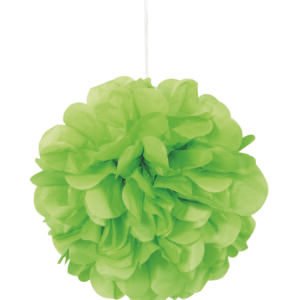 3 PUFF TISSUE DEC 9" LM GRN