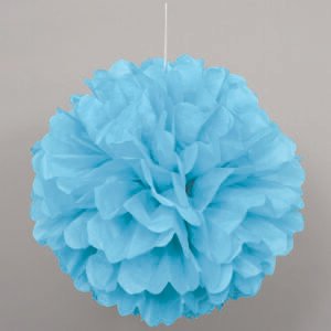 3 PUFF TISSUE DEC 9" PWDR BLU