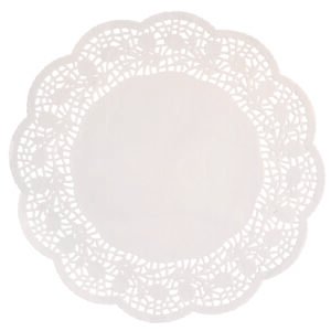 28 8.25" White Doilies