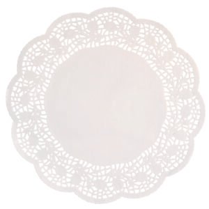 12 12" White Doilies