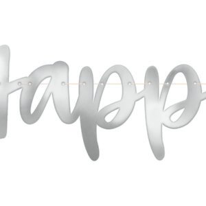 Silver Happy Ann Banner