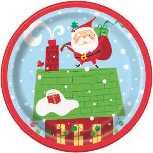 8 COLORFUL SANTA 7" PLT