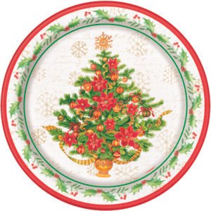 8 FESTVE PNSETTA XMAS 9" PLT