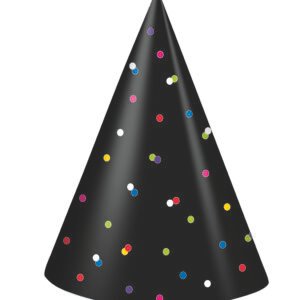 4 NEON DOTS NY PARTY HAT