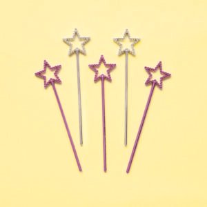 8 MINI STAR WANDS - NET BAG