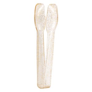 4 GLD GLTTR PLSTC TONGS (PZ)