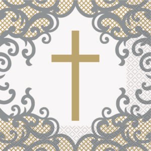 16 FANCY GOLD CROSS LUN NAP