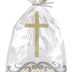 20 FNCY GLD CRS CELLO BAG 11X5