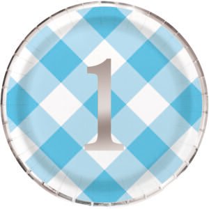 8 BLU GNGHM 1ST BDY 9" PLT-FS