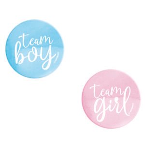 10 TEAM BOY/GIRL GDR RVL BTTNS