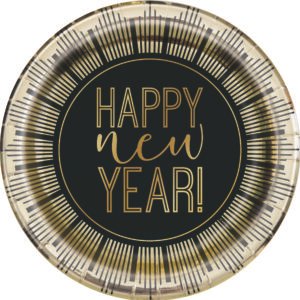 8 ROARING NEW YEARS 9" PLT-FB