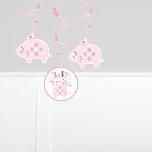 3 PNK FLRL ELPHNT HNG SWRL-26"