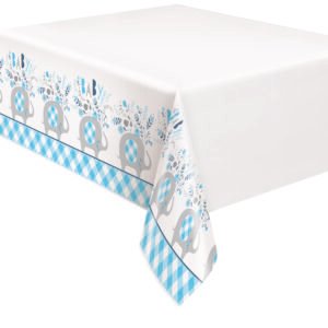 BLU FLRL ELPHNT PLSTC TC 54X84